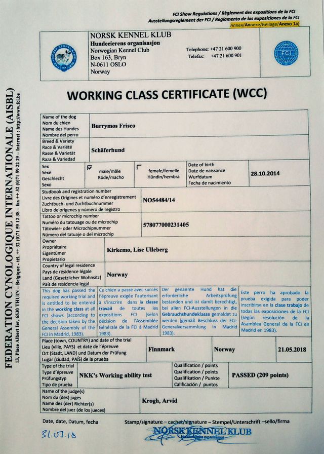 WCC sertifikat